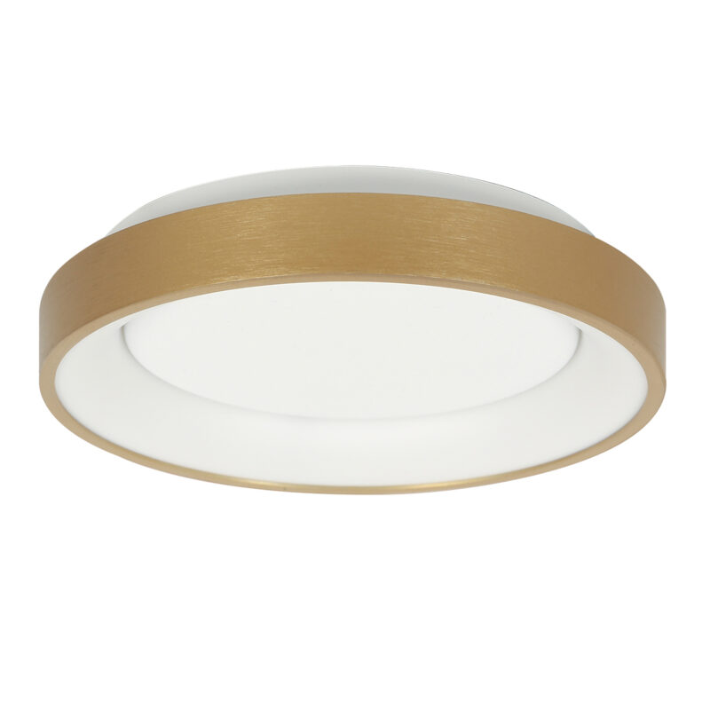 Minimalistische Goldene LED Deckenlampe Rund Steinhauer Ringlede – Bild 2