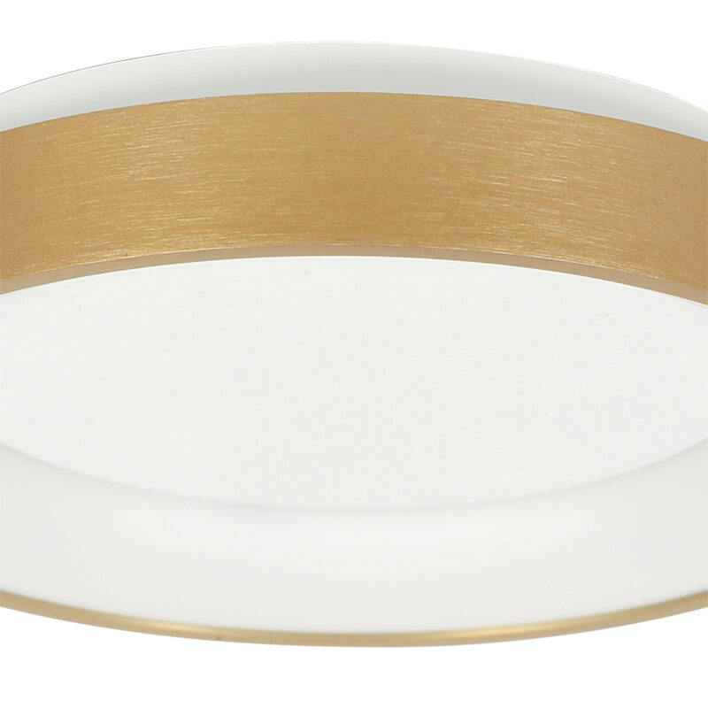 Minimalistische Goldene LED Deckenlampe Rund Steinhauer Ringlede – Bild 5