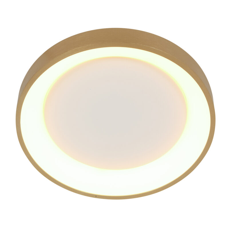 Minimalistische Goldene LED Deckenlampe Rund Steinhauer Ringlede – Bild 7