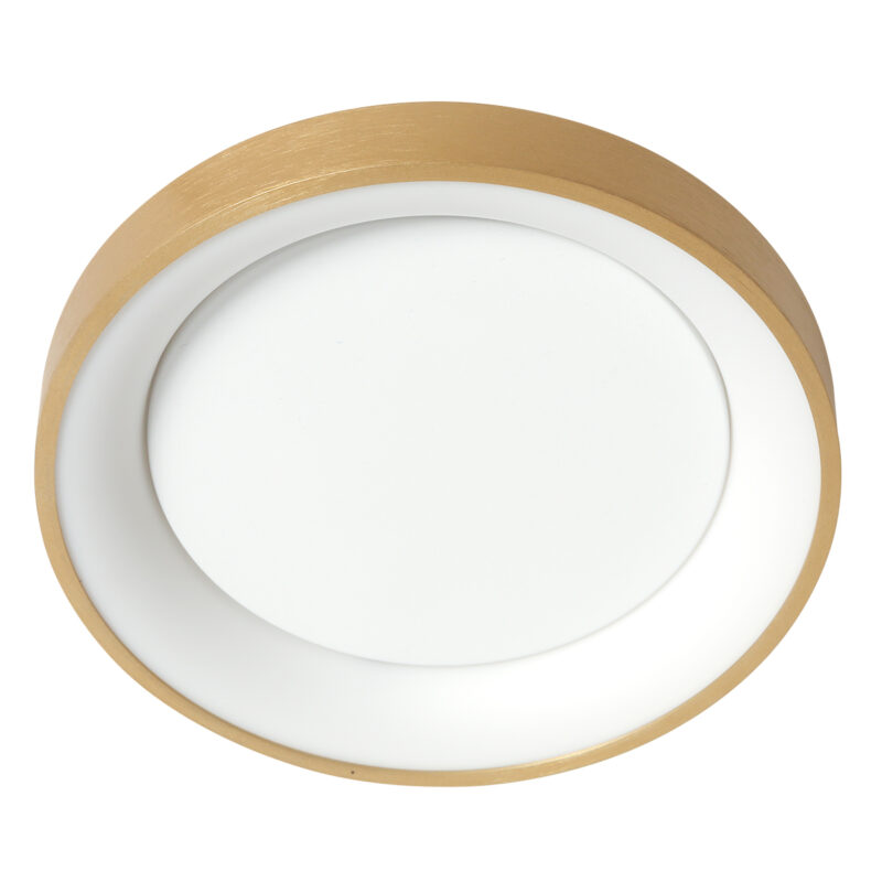 Minimalistische Goldene LED Deckenlampe Rund Steinhauer Ringlede – Bild 8