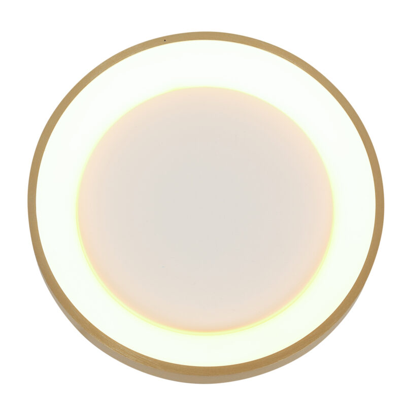Minimalistische Goldene LED Deckenlampe Rund Steinhauer Ringlede – Bild 9