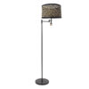 moderne-schwarze-stehlampe-mit-leselampe-und-rattanschirm-steinhauer-stang-3717zw