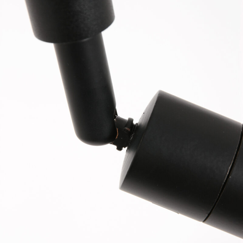 Moderne schwarze Stehlampe mit Leselampe und Rattanschirm Steinhauer Stang – Bild 12