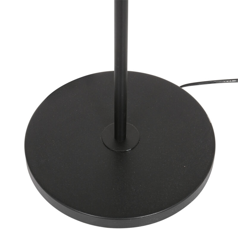 Moderne schwarze Stehlampe mit Leselampe und Rattanschirm Steinhauer Stang – Bild 13