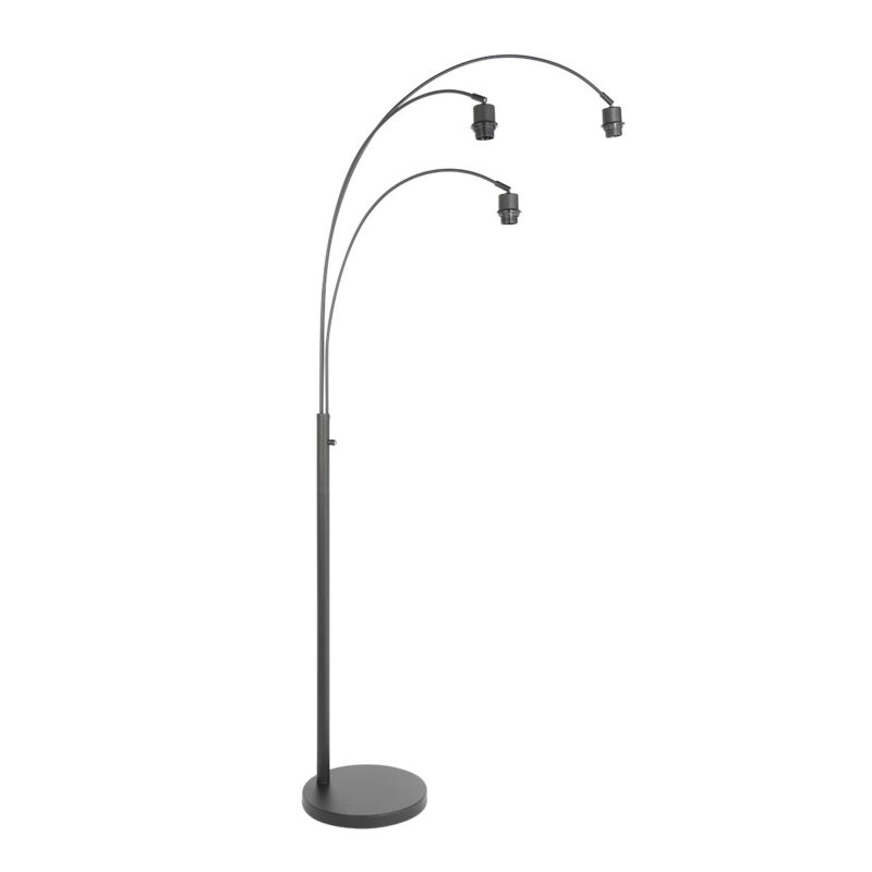 Schwarze Bogenlampe mit blauen Schirmen Steinhauer Sparkled Light – Bild 8