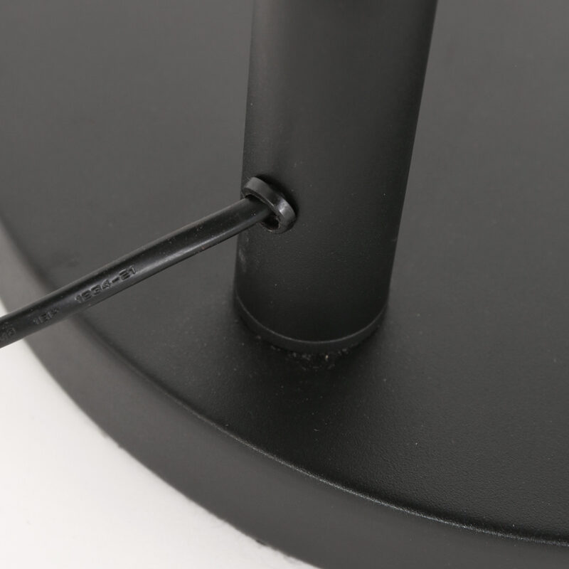 Schwarze Bogenlampe mit orangefarbenen Schirmen Steinhauer Sparkled Light – Bild 9