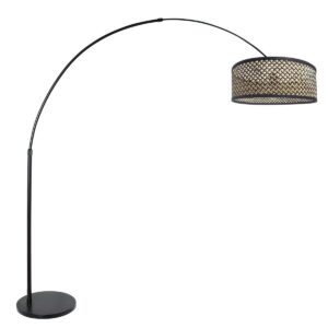 schwarze-bogenlampe-mit-rattanschirm-steinhauer-sparkled-light-3788zw