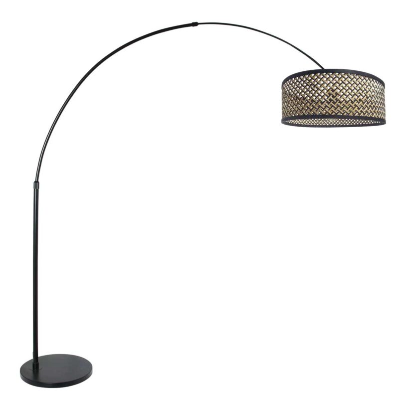 schwarze-bogenlampe-mit-rattanschirm-steinhauer-sparkled-light-3788zw