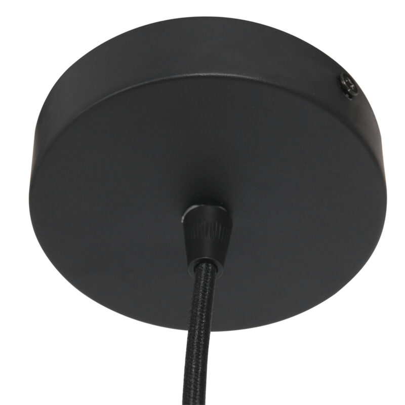 Schwarze Hängelampe mit Rattanschirm Steinhauer Sparkled Light – Bild 11