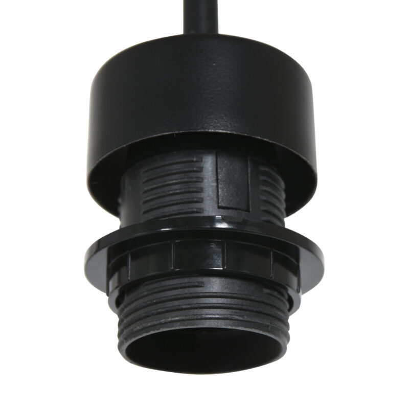 Schwarze Hängelampe mit Rattanschirm Steinhauer Sparkled Light – Bild 5