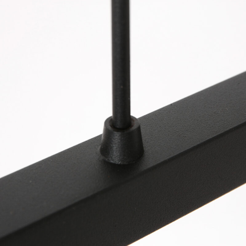 Schwarze Pendelleuchte mit drei Lichtern und Rattanschirm Steinhauer Stang – Bild 12