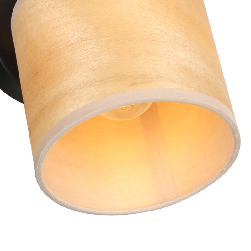 Schwarzer Spot mit Bambuskappe Natur Mexlite Bambus – Bild 3