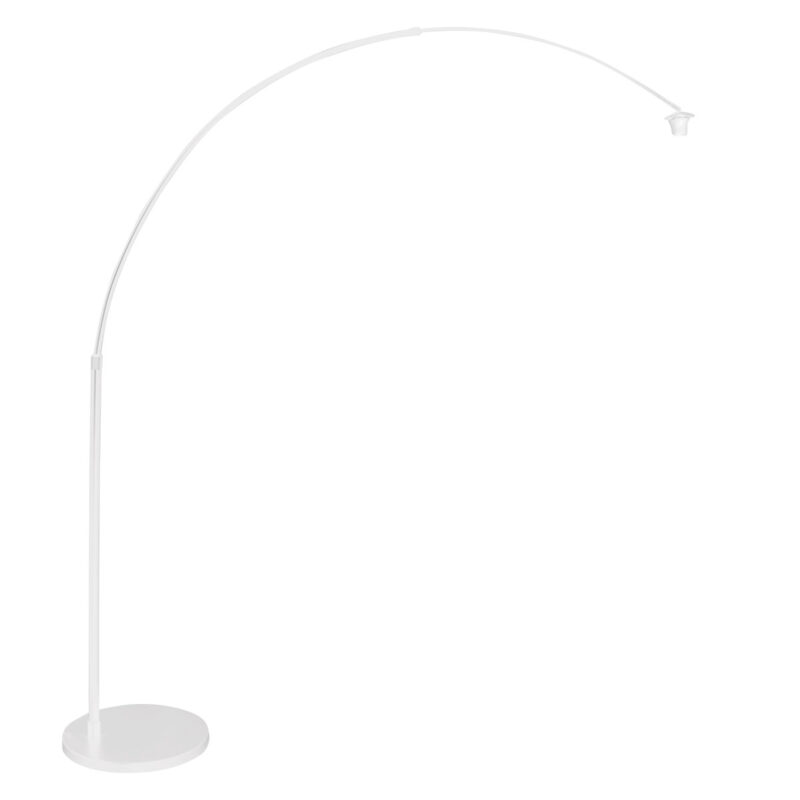 Weiße Bogenlampe mit Rattanschirm Steinhauer Sparkled Light – Bild 4