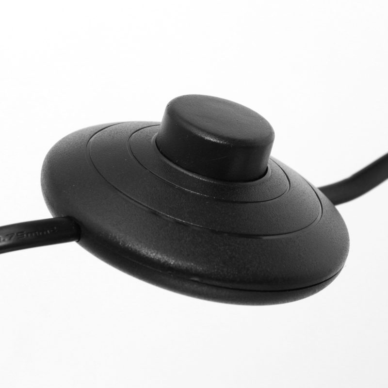 Retro schwarze Leinen-Stehlampe Mexlite Triek – Bild 14