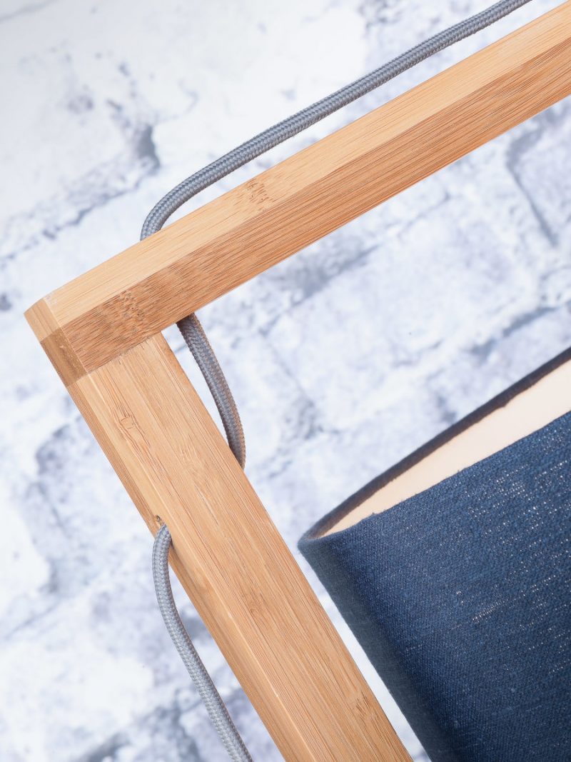 Blaue Leinen skandinavische Stehlampe GOOD&MOJO Himalaya – Bild 7