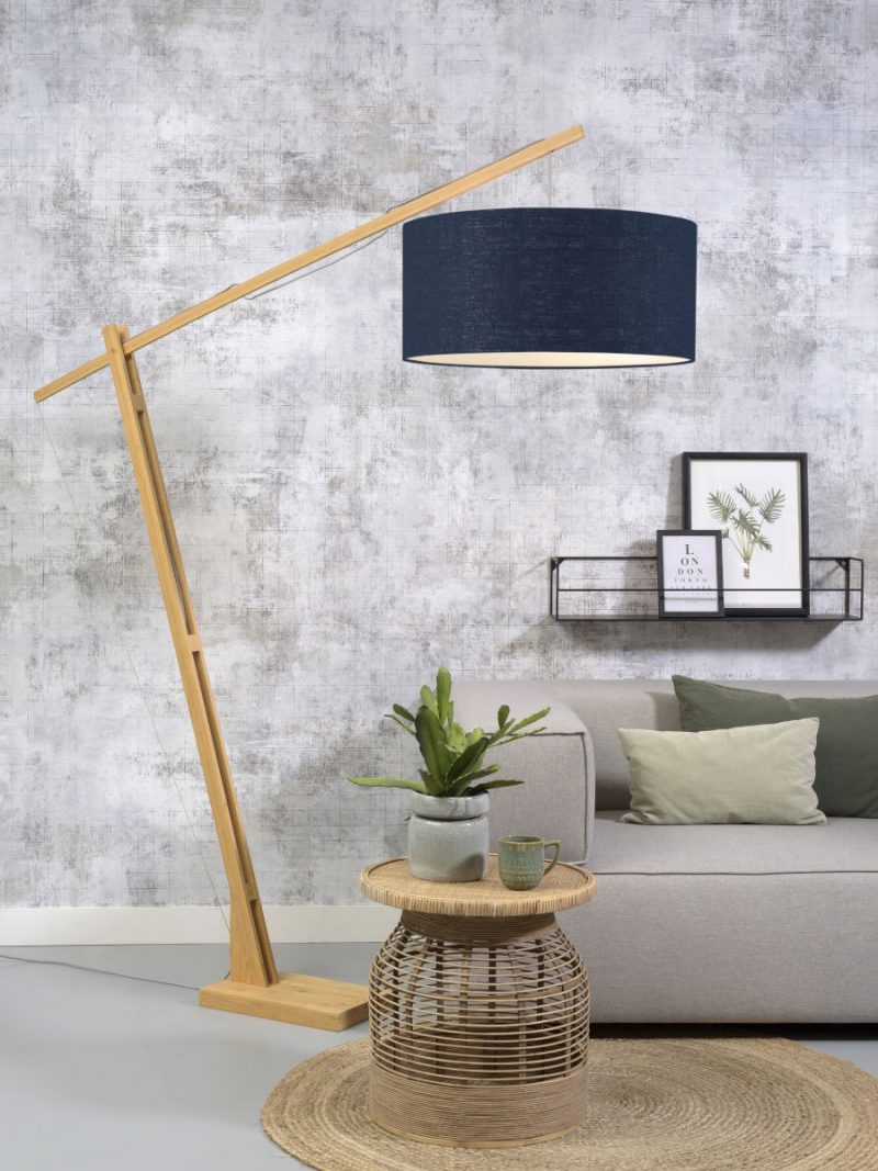 Blaue Leinen-Skandinavische Stehlampe GOOD&MOJO Montblanc – Bild 2