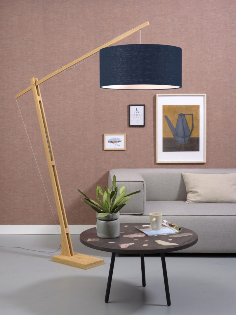 Blaue Leinen-Skandinavische Stehlampe GOOD&MOJO Montblanc – Bild 5