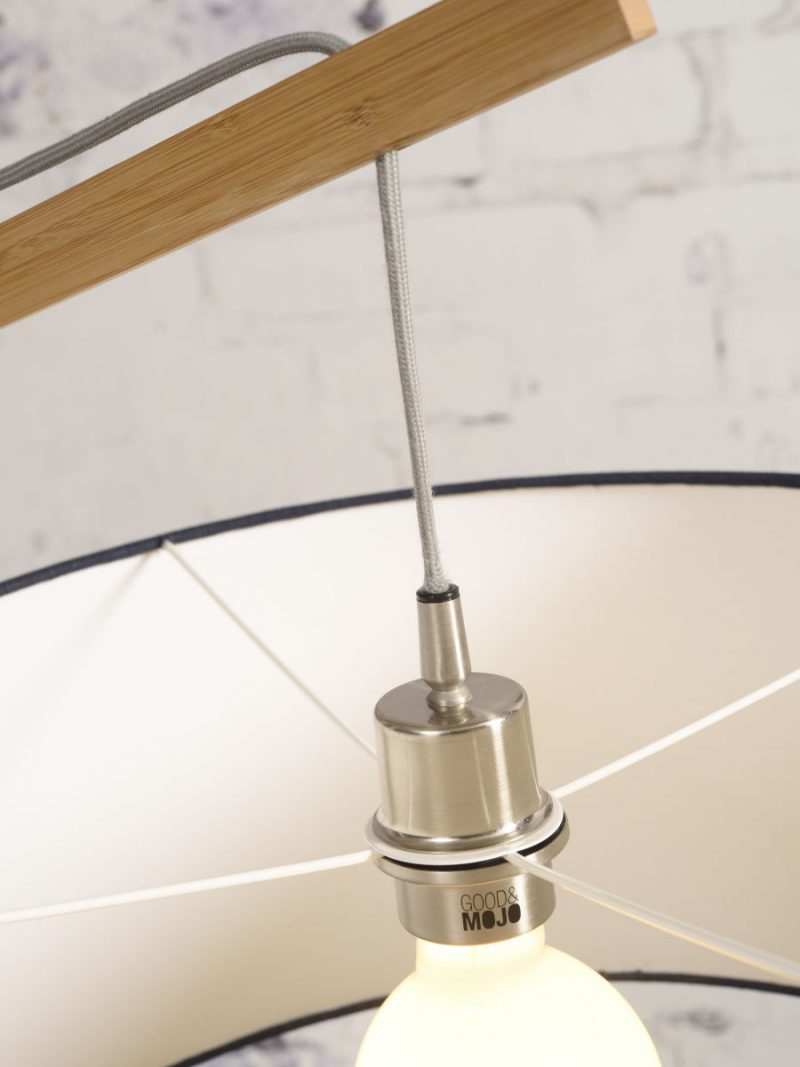 Blaue Leinen-Skandinavische Stehlampe GOOD&MOJO Montblanc – Bild 9