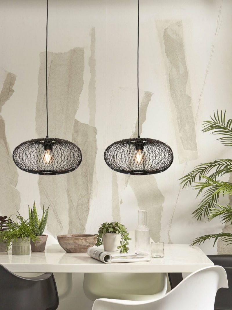 Bohemian-Metall-Bambus-Hängelampe in Schwarz GOOD&MOJO Cango – Bild 5