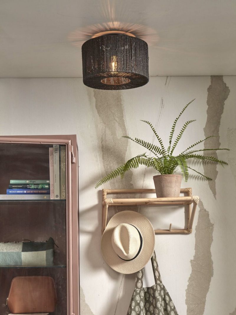 Bohemian-Schwarz-Rattan-Deckenleuchte GOOD&MOJO Iguazu – Bild 2