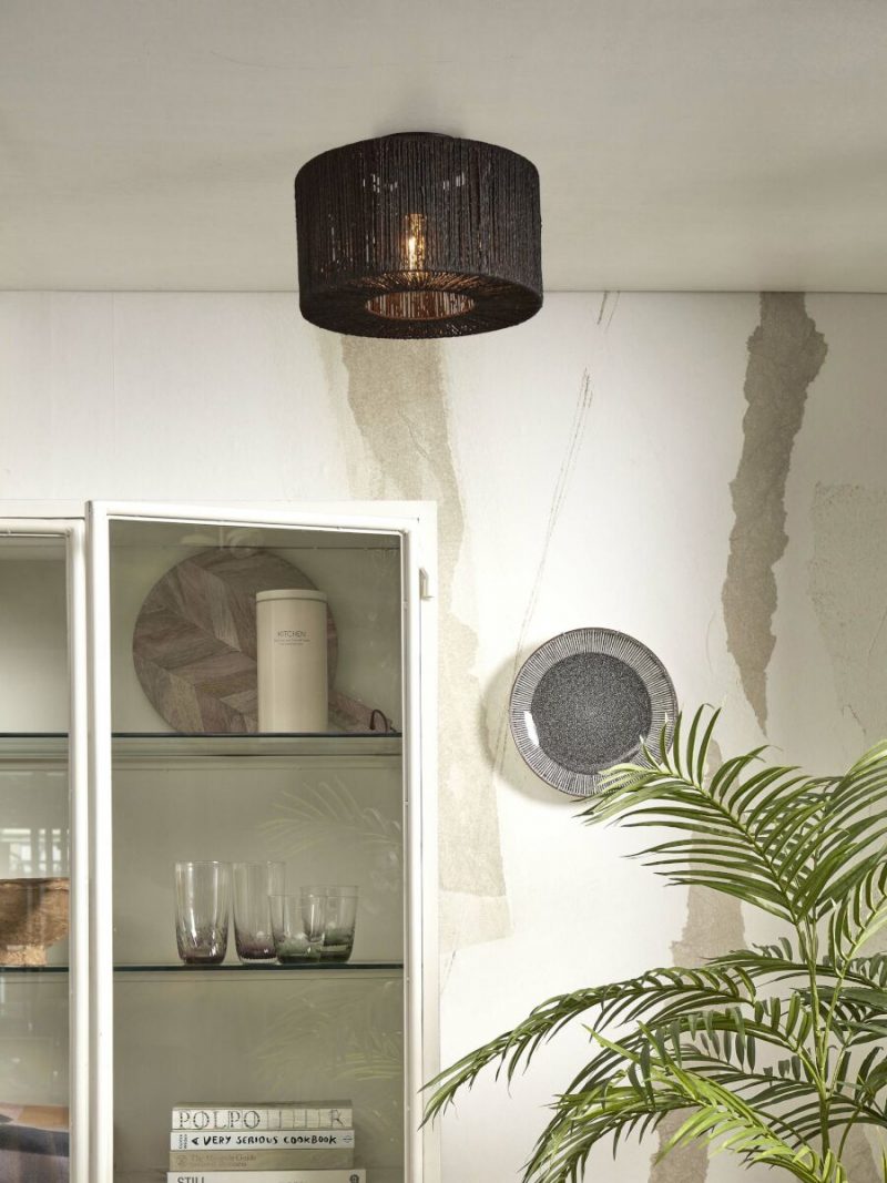 Bohemian-Schwarz-Rattan-Deckenleuchte GOOD&MOJO Iguazu – Bild 5