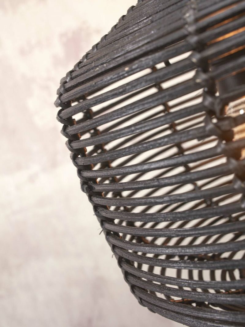 Bohemian-Schwarz-Rattan-Deckenleuchte GOOD&MOJO Tanami – Bild 4