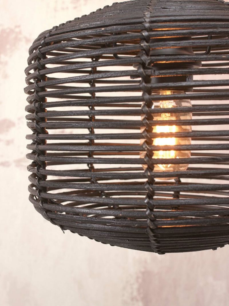Bohemian-Schwarz-Rattan-Deckenleuchte GOOD&MOJO Tanami – Bild 6