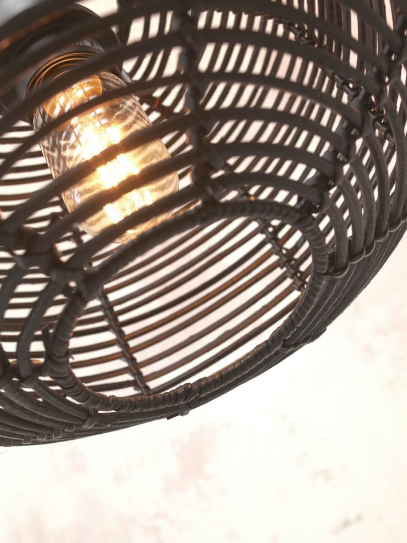 Bohemian-Schwarz-Rattan-Deckenleuchte GOOD&MOJO Tanami – Bild 8