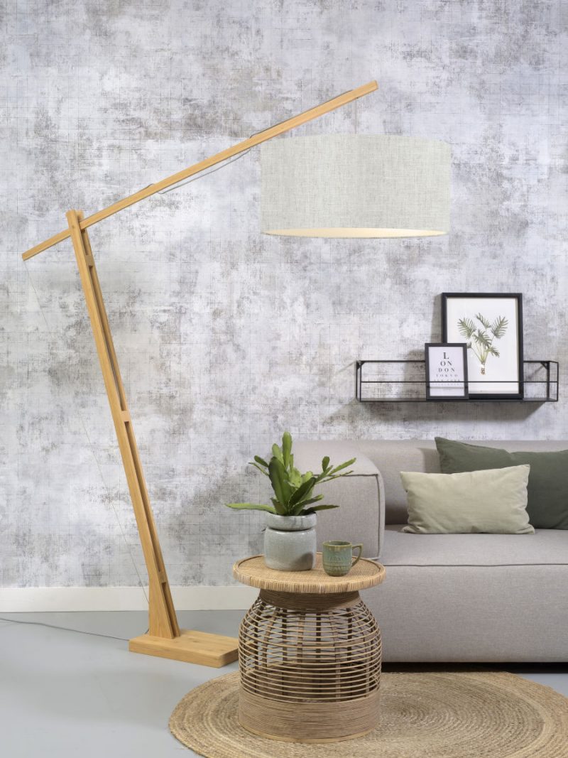 Graue Bambus-Skandinavische Stehlampe GOOD&MOJO Montblanc – Bild 2
