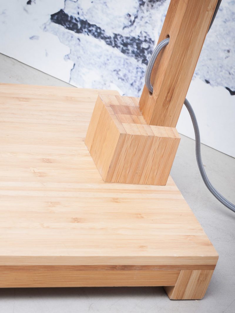 Graue Leinen skandinavische Stehlampe GOOD&MOJO Himalaya – Bild 4