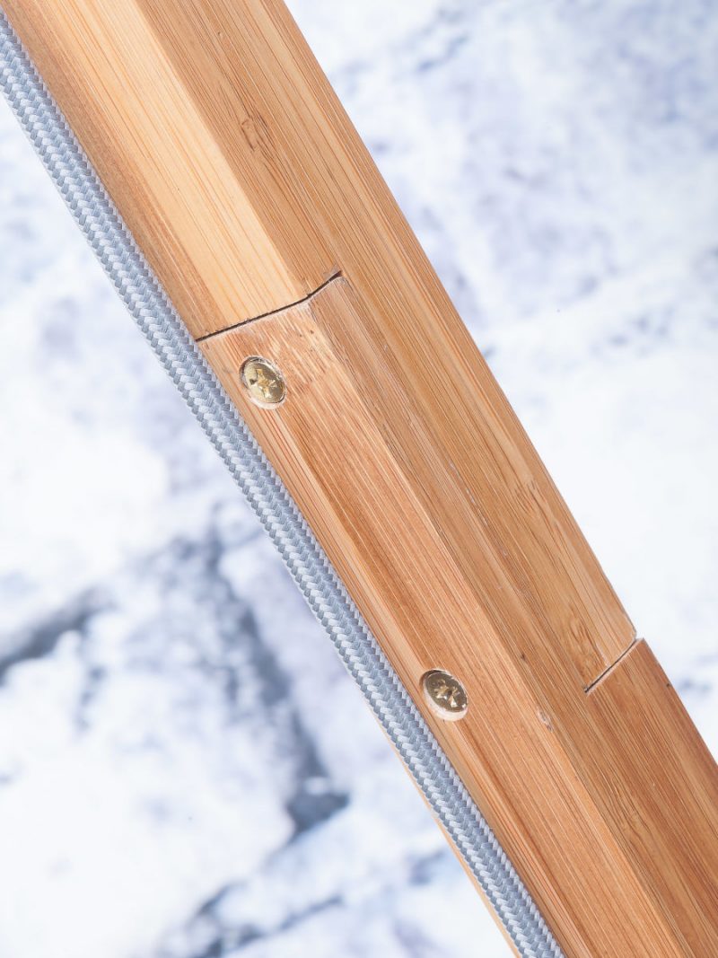 Graue Leinen skandinavische Stehlampe GOOD&MOJO Himalaya – Bild 5