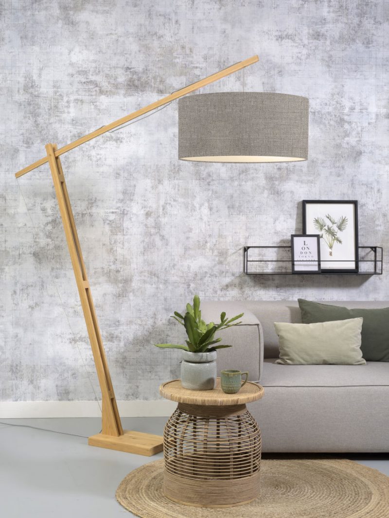 Graue Leinen-Skandinavische Stehlampe GOOD&MOJO Montblanc – Bild 2