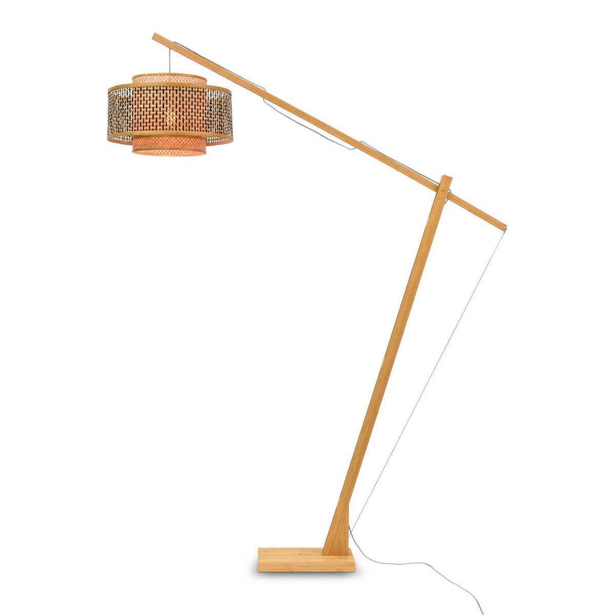 Natur Bambus Stehlampe Gelenkarm L GOOD&MOJO Bhutan
