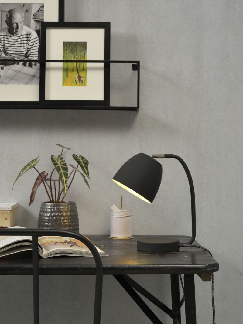 Retro schwarze Metall-Tischlampe It's About RoMi Newport – Bild 2