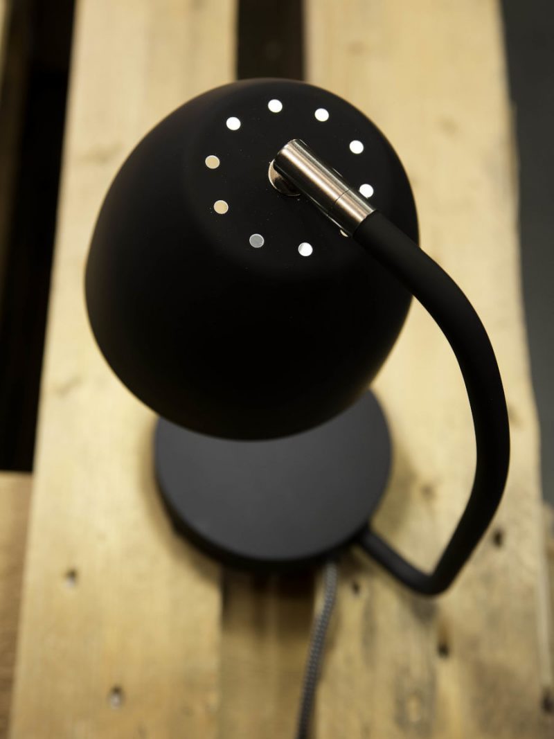 Retro schwarze Metall-Tischlampe It's About RoMi Newport – Bild 3