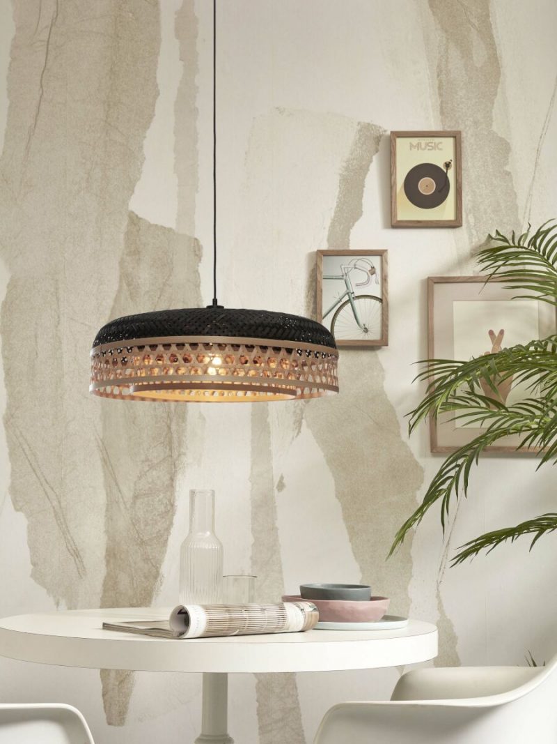 Schwarz-Natur Bambus-Metall Bohemian Hängelampe GOOD&MOJO Ubud – Bild 10