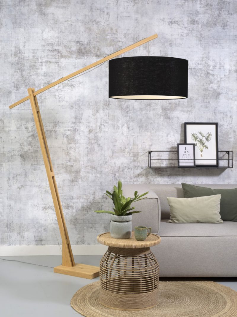 Schwarze Bambus-Skandinavische Stehlampe GOOD&MOJO Montblanc – Bild 2