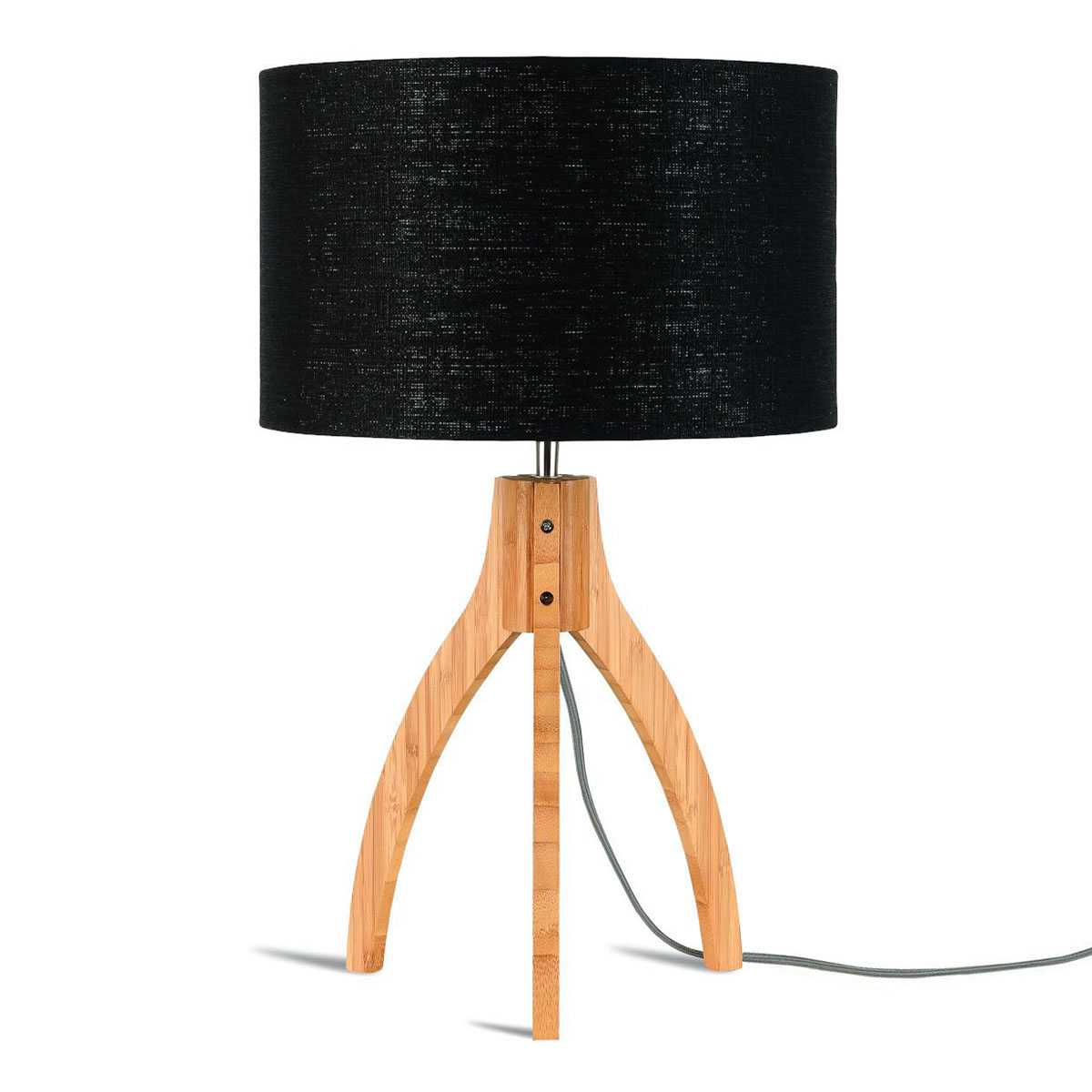 Schwarze Tischlampe Hocker hoch GOOD&MOJO Annapurna