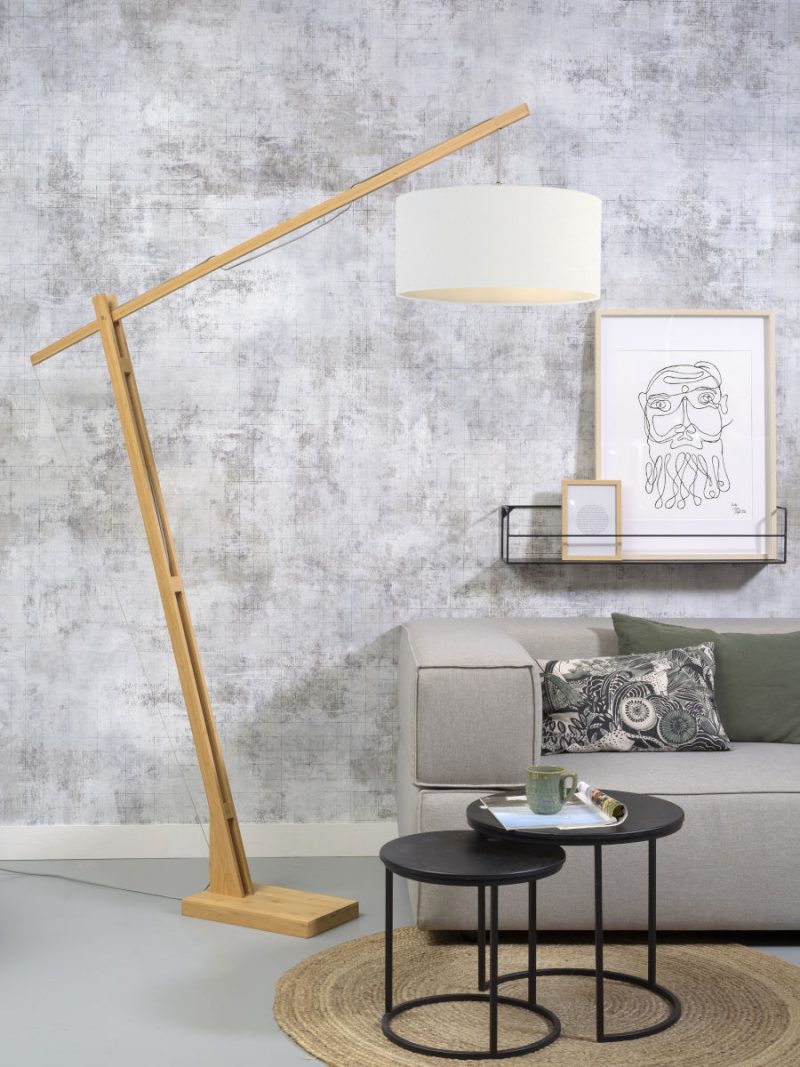 Skandinavische Leinen-Stehlampe GOOD&MOJO Montblanc – Bild 2