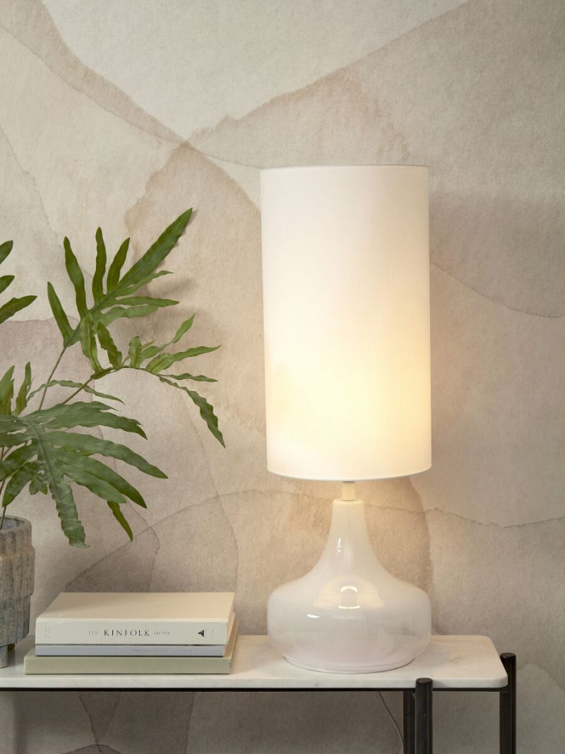 Weiße Metall-Baumwolle-Tischlampe skandinavisch It's About RoMi Reykjavik – Bild 2