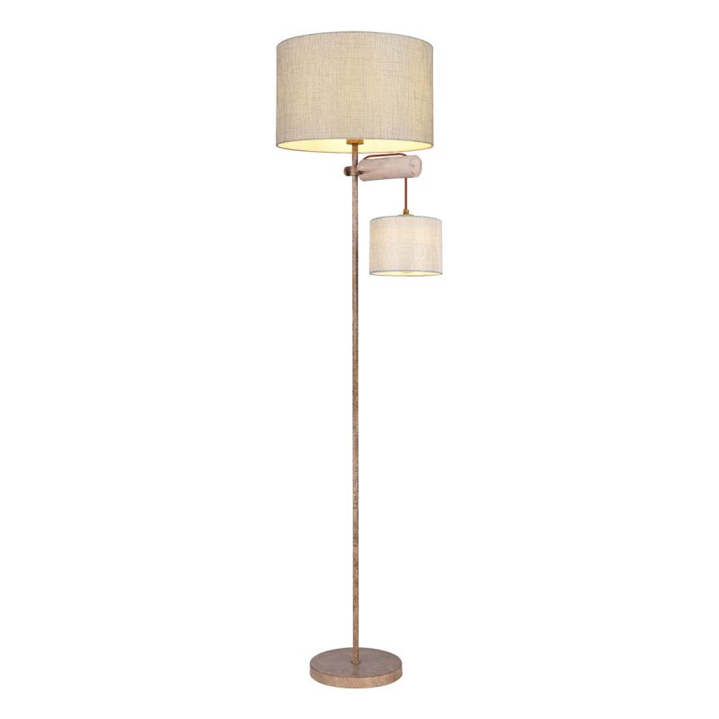 2-schirmige-klassische-braune-stehlampe-globo-lenni-58505