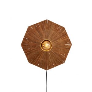 achteckige-raffia-wandlampe-braun-good&mojo-panama-panw011br