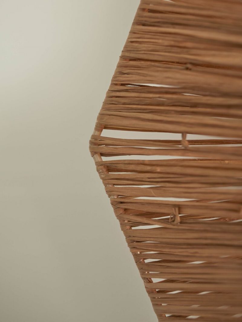 Achteckige Raffia Wandlampe Braun GOOD&MOJO Panama – Bild 10