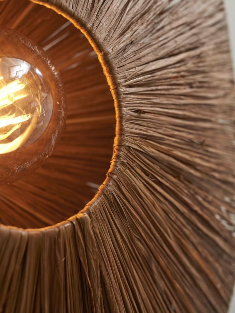 Achteckige Wandlampe Braun Raffia L GOOD&MOJO Panama – Bild 8