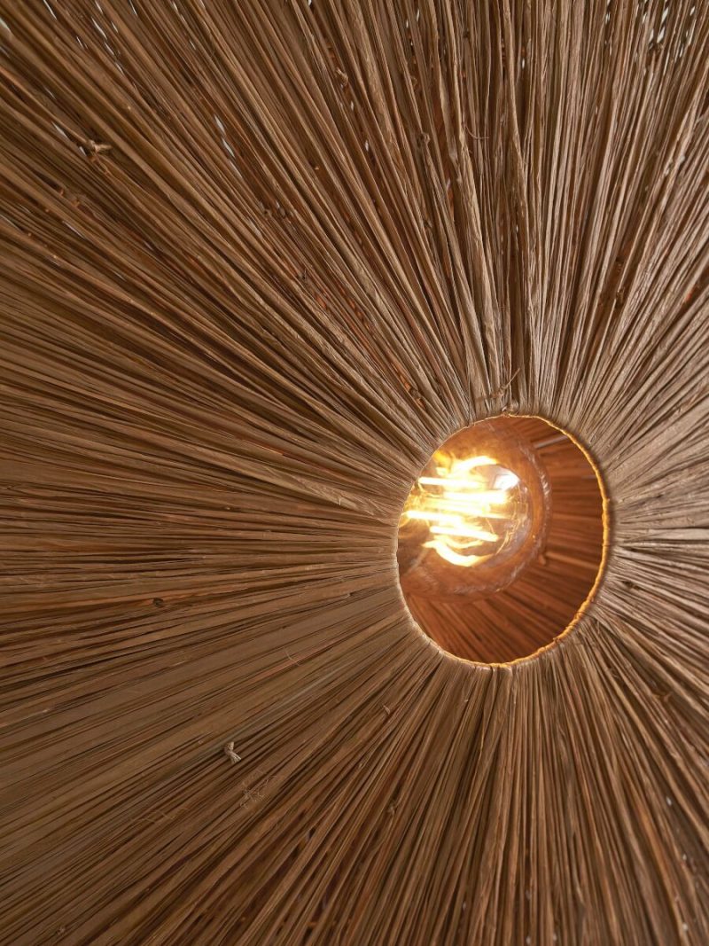 Achteckige Wandlampe Braun Raffia L GOOD&MOJO Panama – Bild 10