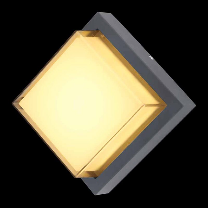 Außenlampe Anthrazit Modern Quadratisch Globo Jalla – Bild 4