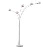 chrom-stehlampe-5-flammig-kuppelschirme-globo-seymour-58228s