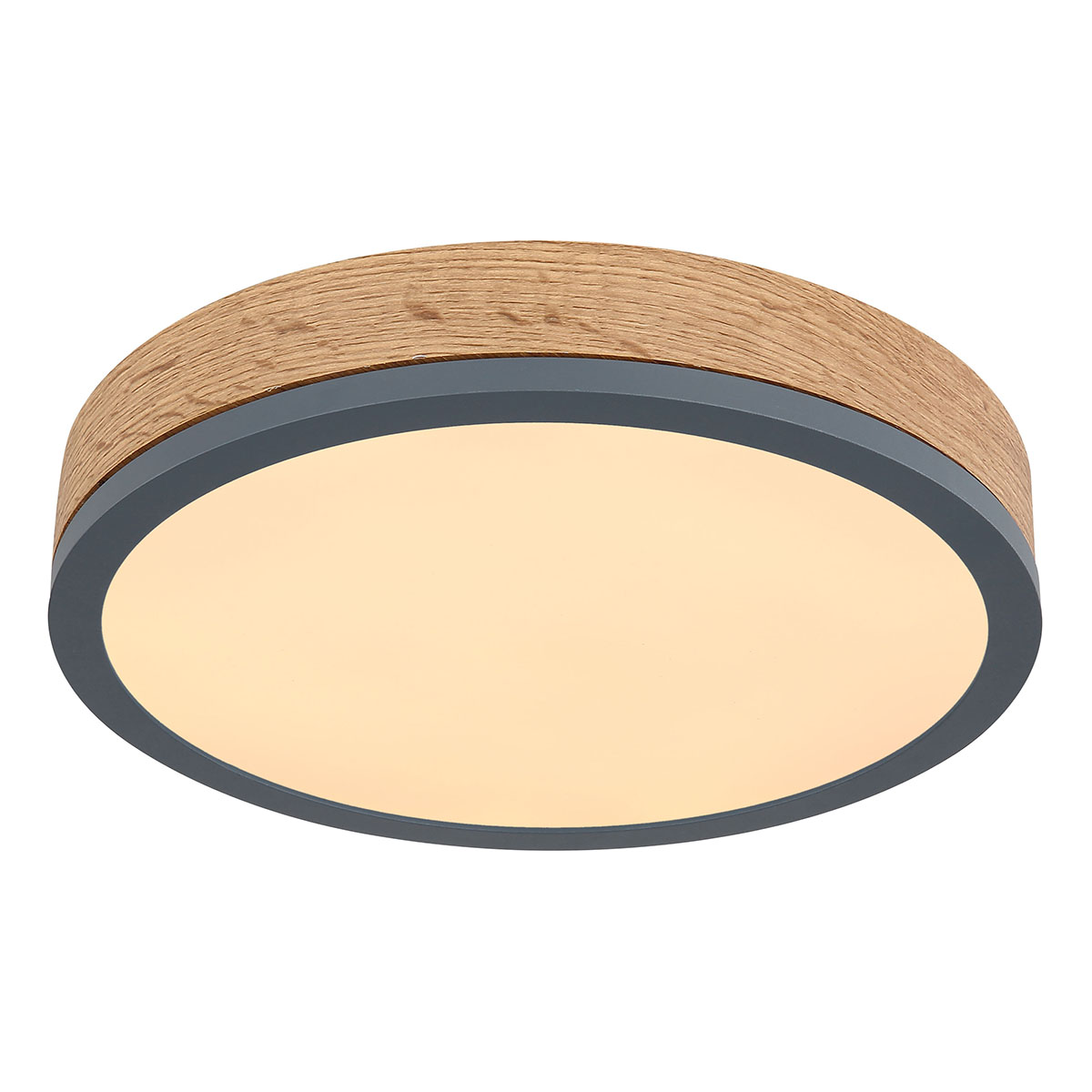 Graue ländliche Metall-Deckenlampe Globo Doro