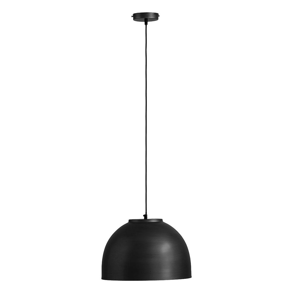 Industrielle schwarze Metall-Hängelampe Globo Hermi