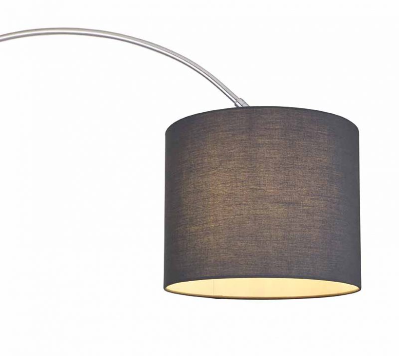 Klassische Nickel-Metall-Stehlampe Globo Sanna – Bild 2